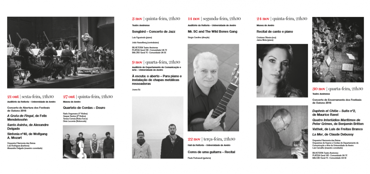 festivais de outono 2016 Ua